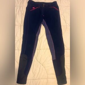 Piper by Smartpak Women's Navy w/Fuschia breeches w/Pockets Size 26L